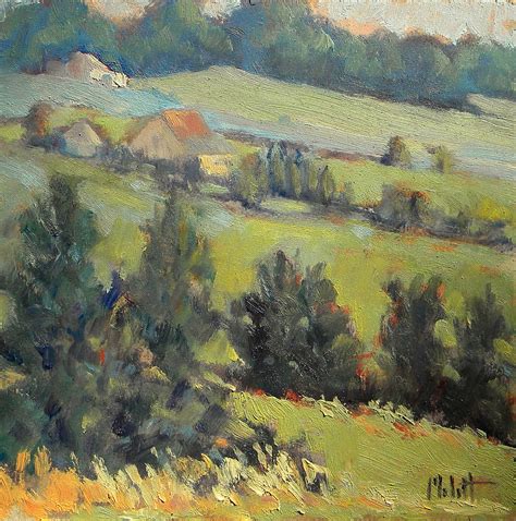 Painting Daily Heidi Malott Original Art Rural Impression Landscape