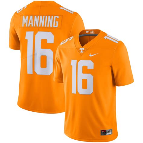Mens Nike Peyton Manning Tennessee Orange Tennessee Volunteers Alumni