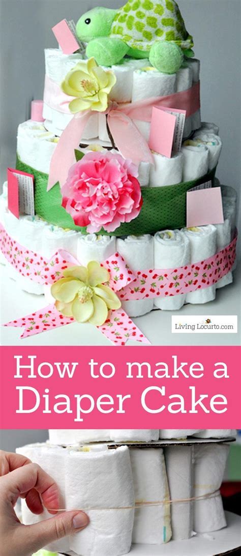 Learn How To Make A Diaper Cake For A Baby Shower With This Easy Craft