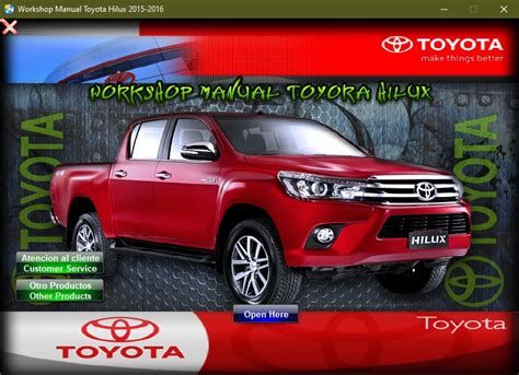 Toyota Hilux 2015 2016 Manual De Taller Y Reparacion