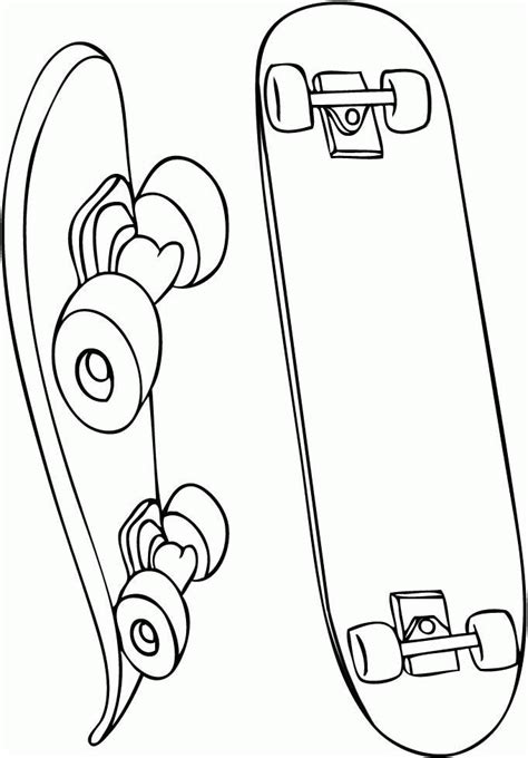 Coloring Pages Skateboard Decks Coloring Pages