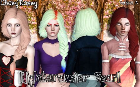 Nightcrawler`s Pearl Hairstyle Retextured By Chazy Bazzy Sims 3 Hairs