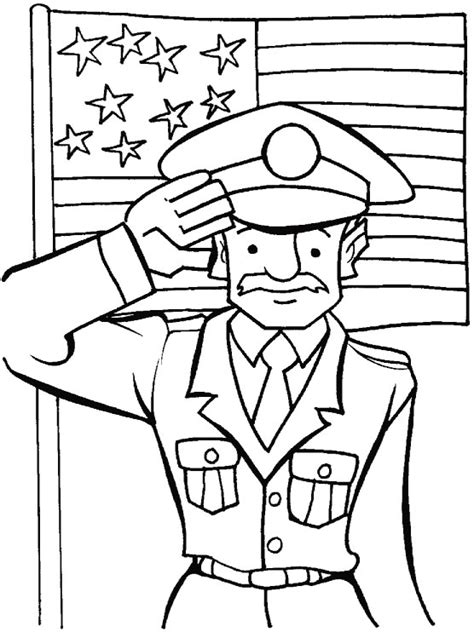 A veterans salute to the veterans coloring page | Download Free A