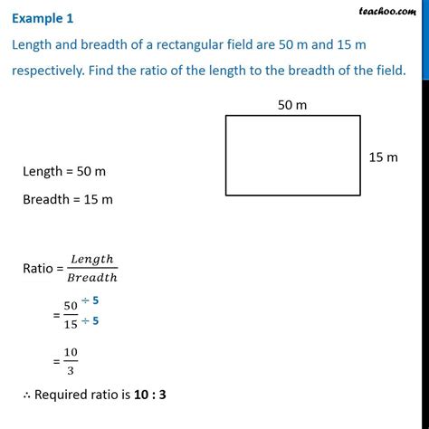 Example 1 Length And Breadth Of A Rectangular Field Are 50 M And 15