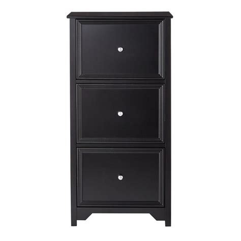 Search fashion, better & quality black 3 drawer vertical file cabinet here! Black Wood File Cabinet 3 Drawer Home Office Storage ...