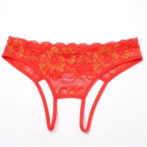 Women S Lace G String Panties Crotchless Floral Briefs Thongs Underwear