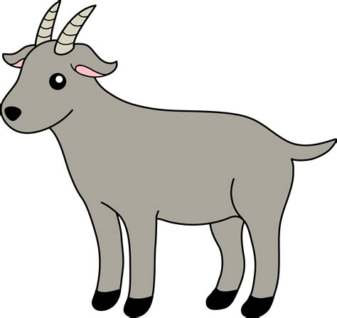 Clipart goat grey goat, Clipart goat grey goat Transparent 