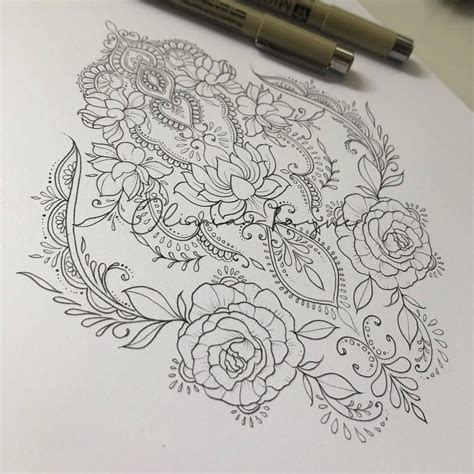 Olivia Fayne🥀 Auf Instagram „custom Floralornamental Back Piece For