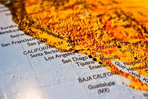 Mapa De Tijuana Baja California Viajar Buceando