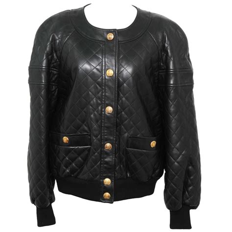 Vintage Chanel Amazing Quilted Bomber Jacket Circa 1980 At 1stdibs