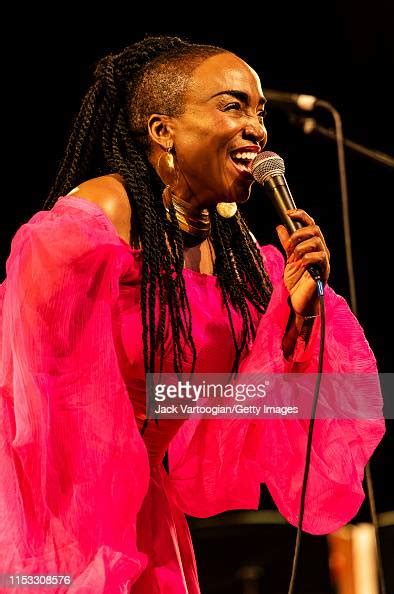 haitian singer emeline michel performs with her band and dancers news photo getty images
