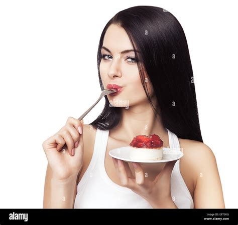 Woman Licking Spoon Stock Photos Woman Licking Spoon Stock Images Alamy
