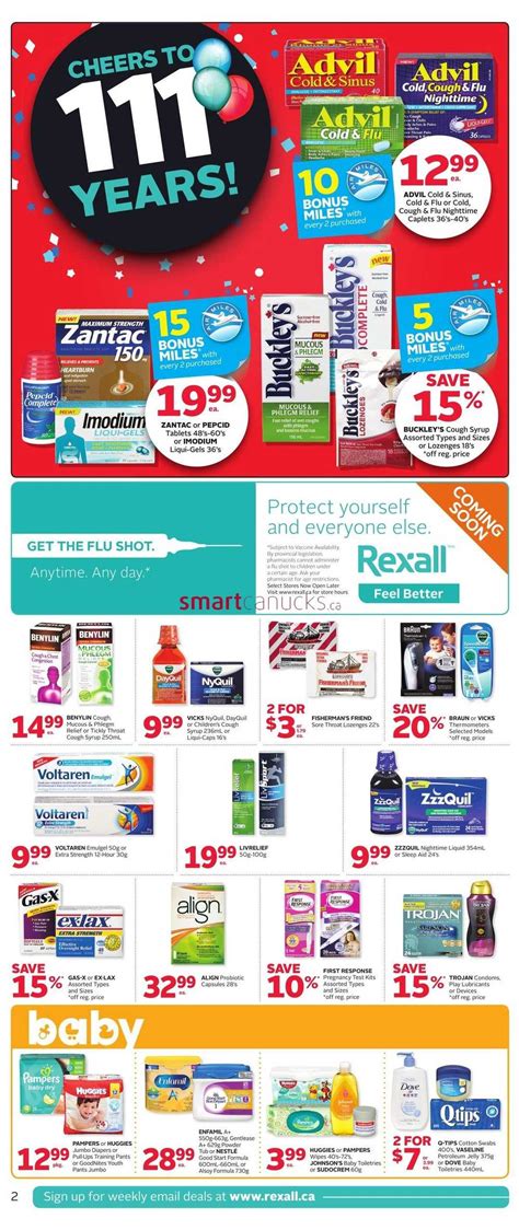 Rexall Pharmaplus West Weekly Flyers Friday October 2 To Thursday