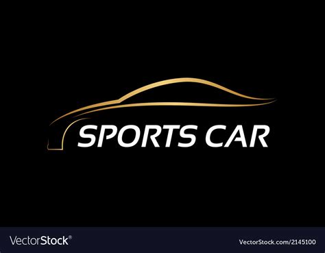 Sports Car Logo Royalty Free Vector Image Vectorstock