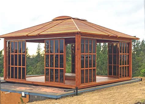 Sun Gazebo With Sliding Doorshtml