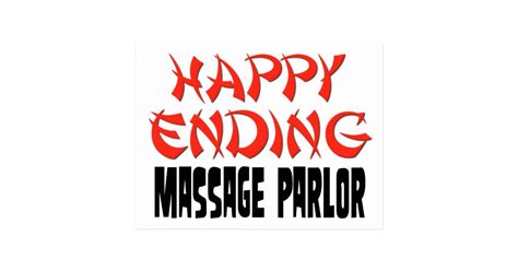 Happy Ending Massage Parlor Postcard