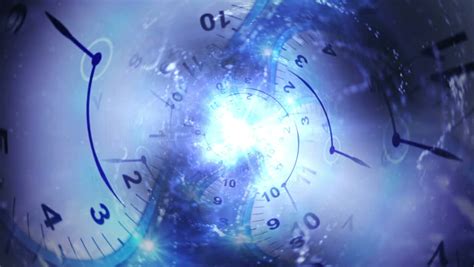 Time Travel Concept Tunnel Background Loop Stock Footage Video 100