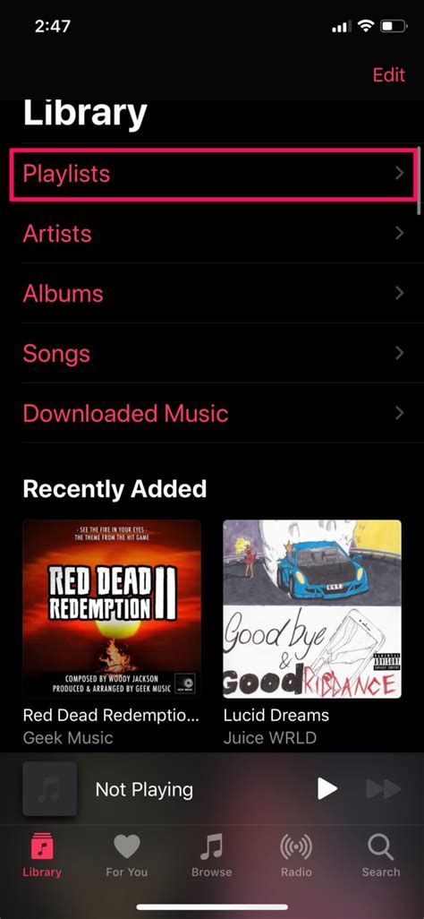how to create playlists in apple music on iphone and ipad