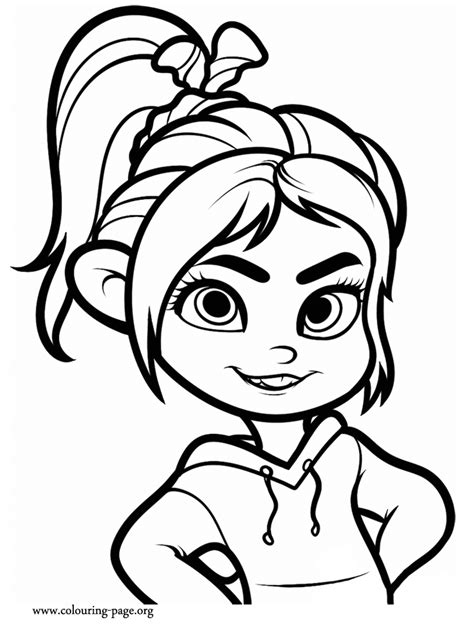 Wreck-It Ralph - Vanellope von Schweetz coloring page