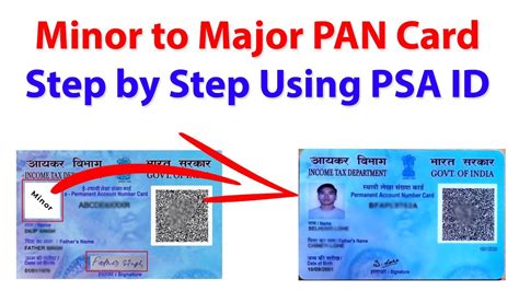 Minor Pan Card To Major Pan Card Kaise Banaen Minor Pan Card Me Photo Kaise Dale Youtube