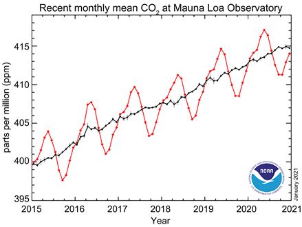 Linear Global Temperature Correlation To Carbon Dioxide Level Sea
