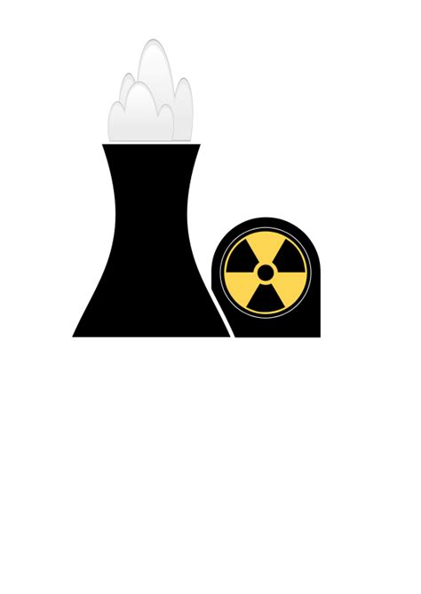 Free Clip Art Nuclear Plant Black By Ingis