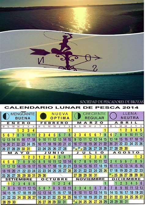 sociedad de pescadores de brozas calendario lunar de pesca 2014 para comenzar la temporada