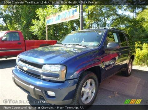 Indigo Blue Metallic 2004 Chevrolet Trailblazer Ls 4x4 Dark Pewter