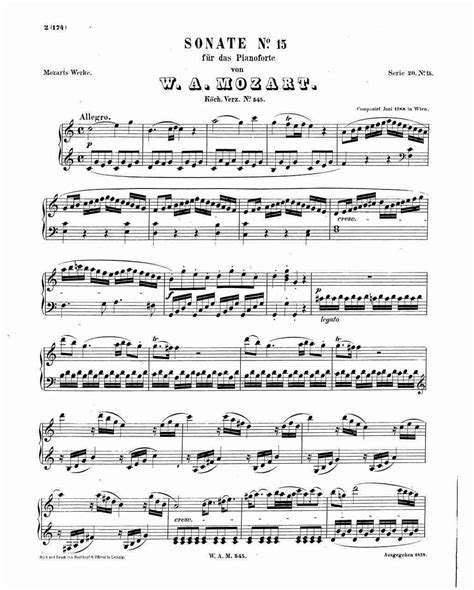 Mozart Piano Sonata No16 In C Major K545