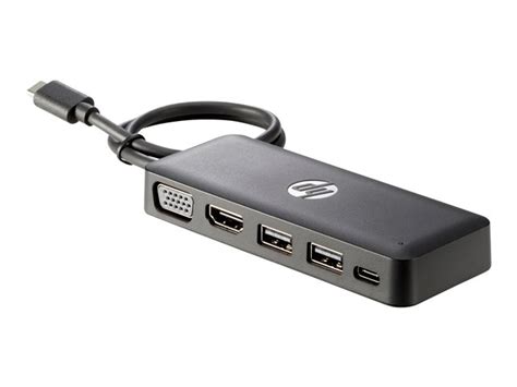 The hp spectre x360 13t can be taken to the next level with a number of quality accessories. HP Travel Hub - Replicateur de port - USB-C - VGA, HDMI ...