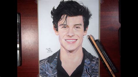 Dibujando A Shawn Mendes Drawing Shawn Mendes Youtube