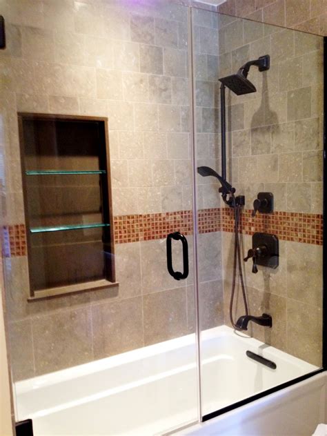 Showers can also have various different types of doors. Glass Doors for Bathtub - HomesFeed