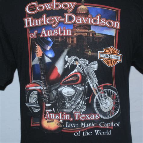 New Gorgeous Cowboy Harley Davidson Austin Texas Music Capitol Of The
