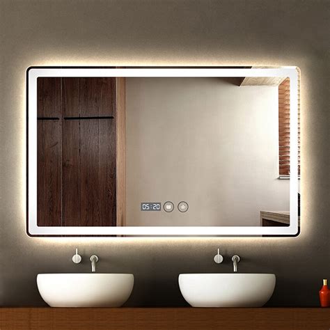 New Ctl305 Wall Mounted Led Bathroom Mirror Modern Intelligent Hd Frameless Bathroom Mirror Anti