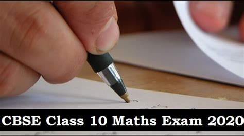 Cbse Class 10th Maths Exam Pattern 2020 For Standard And Basic Mathematics