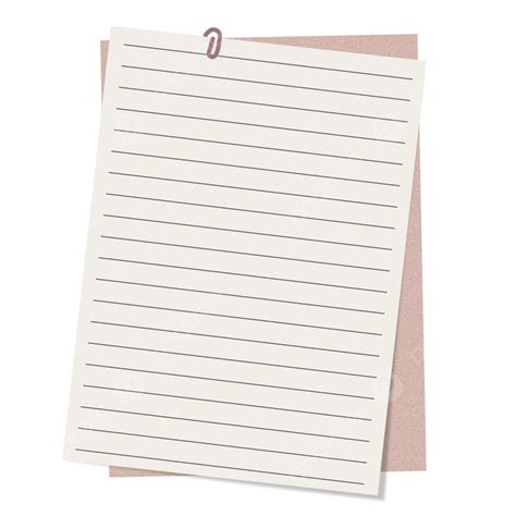Note Paper Page Blank Paper Sheet Page Png Transparent Clipart Image