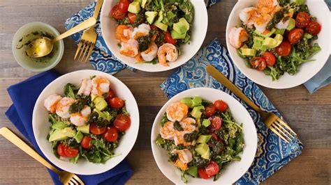 Magickitchen.com has a diabetic meal plan to suit you. Charred Shrimp & Pesto Buddha Bowls | Recipe in 2020 ...