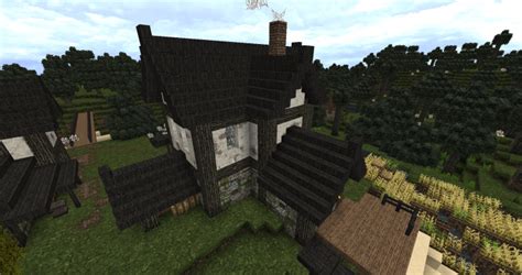 Medieval minecraft harbor and docks build hacks! Tutorial - How to build a simple medieval farmhouse ...