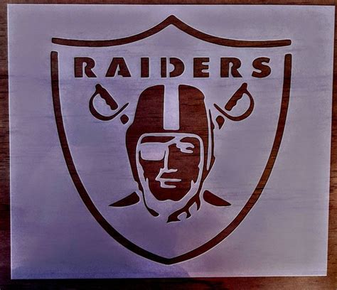 Raiders Stencil 10x12 Etsy