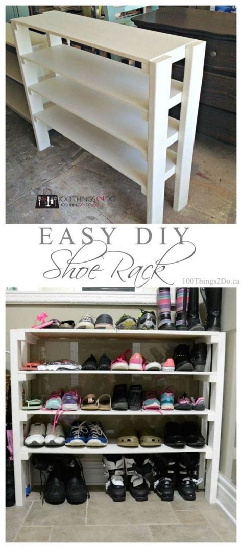 62 Easy Diy Shoe Rack Storage Ideas You Can Build On A Budget Closet