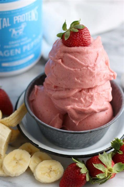 Scrape down the sides as necessary. Strawberry Banana N'ice Cream | Recipe (With images ...