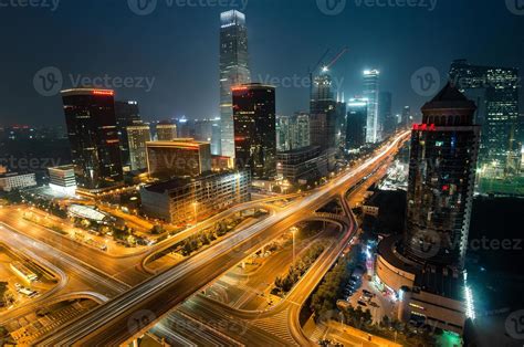 Night Time Urban Skyline Of Beijingthe Capital City Of China 1073738