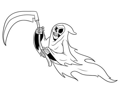 Text link to this image: Dibujo de Fantasma de la muerte para Colorear - Dibujos.net