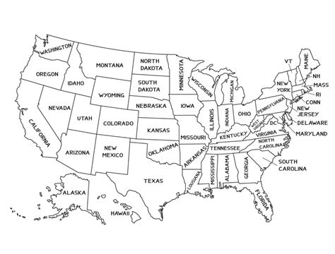 Us Map Coloring Page Download Print Or Color Online For Free