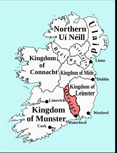 Map Of Munster Province Ireland Osraige Wikipedia Secretmuseum