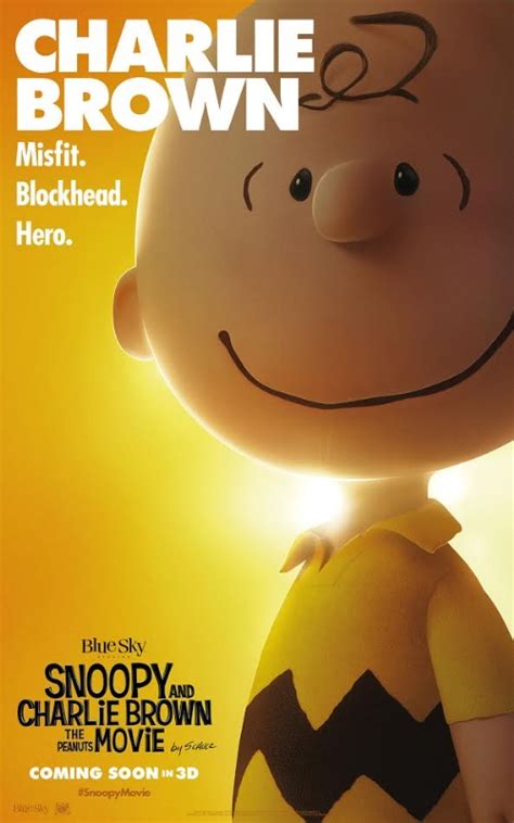 Snoopy And Charlie Brown The Peanuts Movie Character Posters — Geektyrant