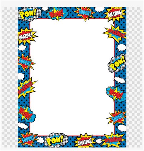 Download Superhero Border Png Clipart Superhero Clip Superhero Frame