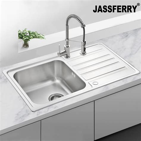 Jassferry Welding Style Stainless Steel Kitchen Sink Single One Bowl