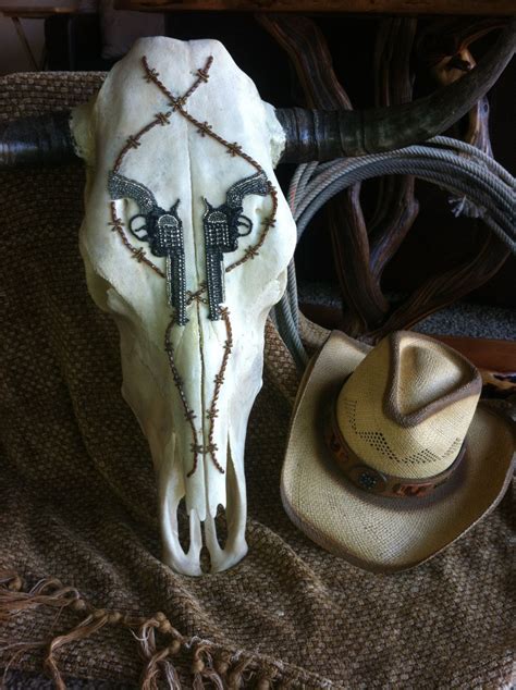 Check This One Out Authentic Hand Beaded Steer Skull Cow Skull Art