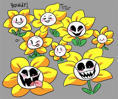 Flowey The Fricking Flower The Many Faces Of Flowey Undertale Funny